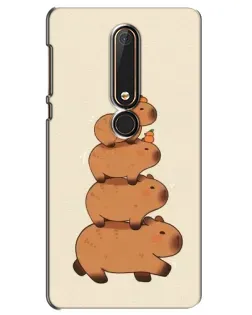 Чохол для Nokia 6 2018 з картинкою «Вежа з капібар»