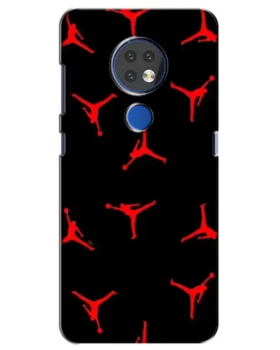 Чохол для Nokia 7.2 з картинкою «Jordan Red Pattern»