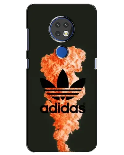 Чохол для Nokia 7.2 з картинкою «Помаранчевий дим Adidas»