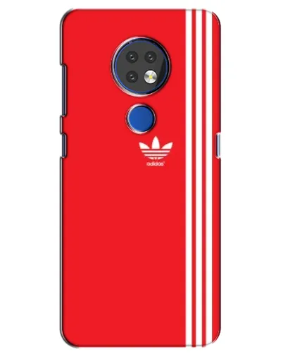 Чохол для Nokia 7.2 з картинкою «Червоний мінімалізм Adidas»