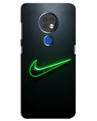 Чохол для Nokia 7.2 з картинкою «Неоновий контур Nike»