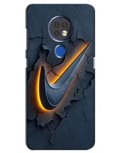 Чохол для Nokia 7.2 з картинкою «Об'ємний логотип Найк»