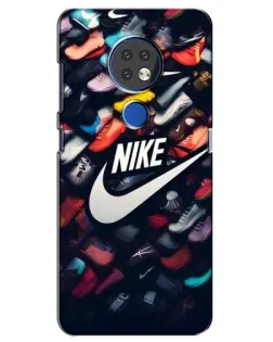 Чохол для Nokia 7.2 з картинкою «Колекція кросівок Nike»