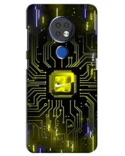 Чохол для Nokia 7.2 з картинкою «Nike — золота іскра»