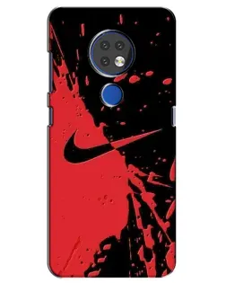 Чохол для Nokia 7.2 з картинкою «Червоні бризки Nike» Чохол для Nokia 7.2 з картинкою «Червоні бризки Nike»