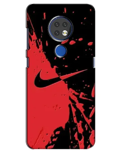 Чехол для Nokia 7.2 с картинкой «Красные брызги Nike» Чехол для Nokia 7.2 с картинкой «Красные брызги Nike»