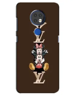 Чохол для Nokia 7.2 з картинкою «LV та Міккі Маус»