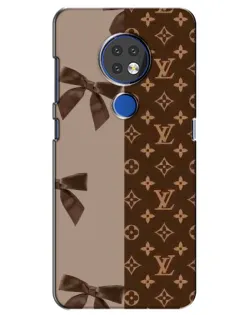 Чохол для Nokia 7.2 з картинкою «Louis Vuitton — банти»