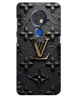 Чохол для Nokia 7.2 з картинкою «Шкіряна текстура LV»