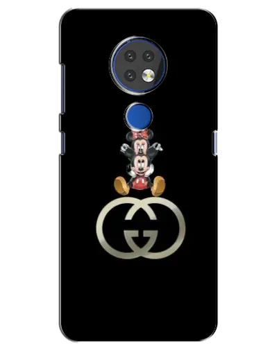 Чехол для Nokia 7.2 с картинкой «Минни Маус на лого»