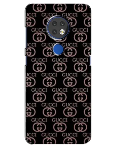 Чехол для Nokia 7.2 с картинкой «Классическая монограмма Gucci»