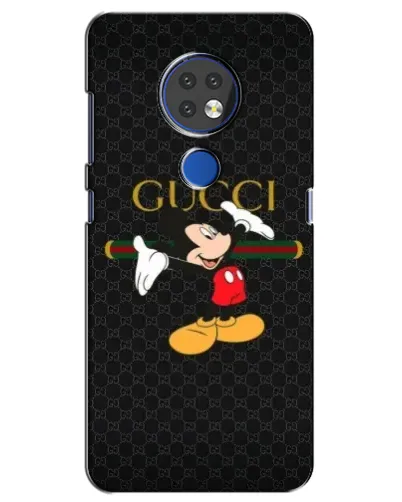 Чехол для Nokia 7.2 с картинкой «Микки Маус Gucci»