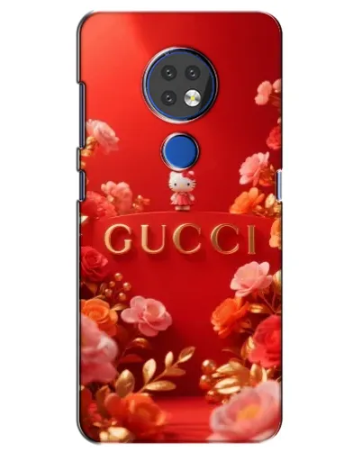 Чехол для Nokia 7.2 с картинкой «Gucci — золотой сад»