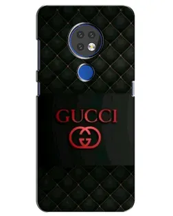 Чехол для Nokia 7.2 с картинкой «Gucci — стеганый черный»