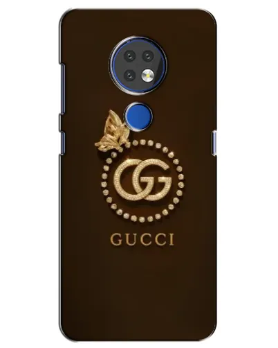 Чехол для Nokia 7.2 с картинкой «Gucci — золотая бабочка»