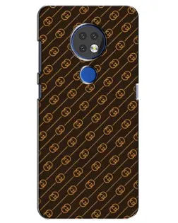 Чехол для Nokia 7.2 с картинкой «Gucci — золотые диагонали»