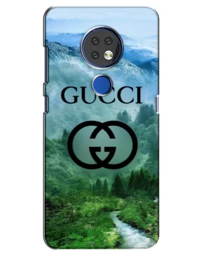 Чехол для Nokia 7.2 с картинкой «Gucci — горный пейзаж»