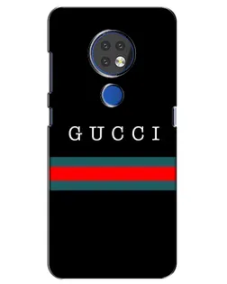 Чехол для Nokia 7.2 с картинкой «Gucci — красный пояс»