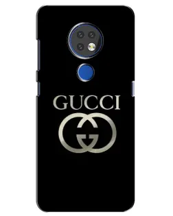Чехол для Nokia 7.2 с картинкой «Gucci — золото на черном» Чехол для Nokia 7.2 с картинкой «Gucci — золото на черном»