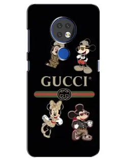 Чехол для Nokia 7.2 с картинкой «Gucci — герои Disney и монограмма» Чехол для Nokia 7.2 с картинкой «Gucci — герои Disney и монограмма»