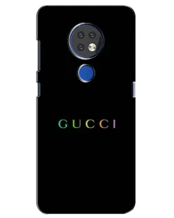 Чехол для Nokia 7.2 с картинкой «Gucci — неоновый минимализм» Чехол для Nokia 7.2 с картинкой «Gucci — неоновый минимализм»