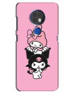 Чохол для Nokia 7.2 з картинкою «My Melody та Kuromi» Чохол для Nokia 7.2 з картинкою «My Melody та Kuromi»