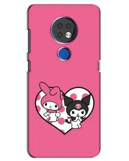 Чохол для Nokia 7.2 з картинкою «Kuromi та My Melody» Чохол для Nokia 7.2 з картинкою «Kuromi та My Melody»