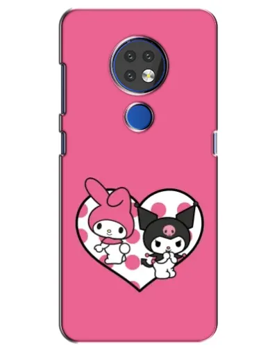Чехол для Nokia 7.2 с картинкой «Kuromi и My Melody»