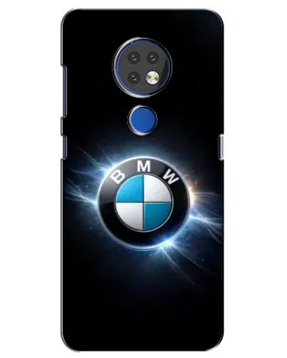 Чехол для Nokia 7.2 с картинкой «BMW — неоновое сияние»