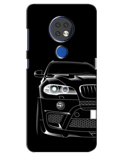 Чехол для Nokia 7.2 с картинкой «Темный силуэт BMW»