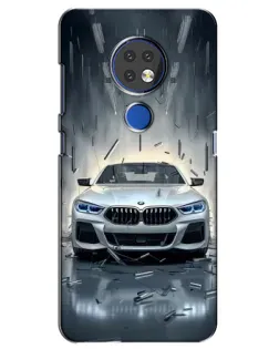 Чехол для Nokia 7.2 с картинкой «BMW в свете фар»