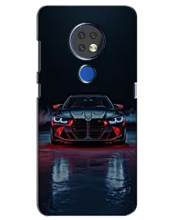 Чехол для Nokia 7.2 с картинкой «BMW на мокрой дороге»
