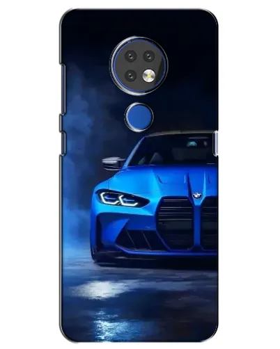 Чехол для Nokia 7.2 с картинкой «Голубая BMW M4»