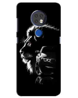 Чехол для Nokia 7.2 с картинкой «BMW и лев»