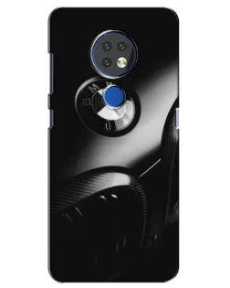Чехол для Nokia 7.2 с картинкой «Эмблема BMW — макро»