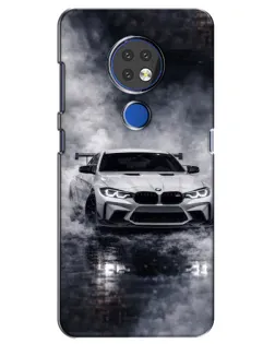 Чехол для Nokia 7.2 с картинкой «BMW сквозь туман»