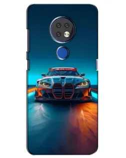 Чехол для Nokia 7.2 с картинкой «BMW — огни неона» Чехол для Nokia 7.2 с картинкой «BMW — огни неона»