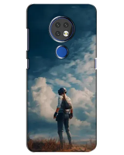 Чохол для Nokia 7.2 з картинкою «Герой PUBG на скелі»