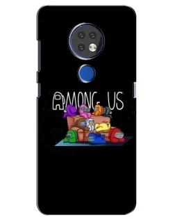 Чехол для Nokia 7.2 с картинкой «Логотип Among Us»