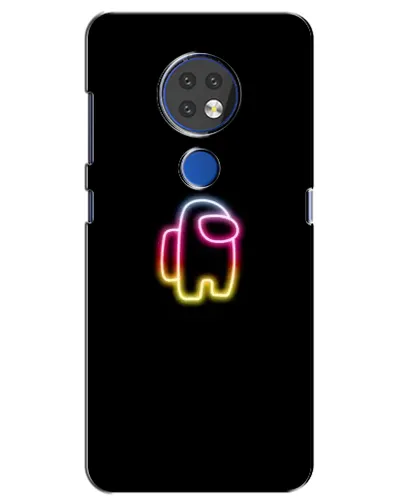 Чехол для Nokia 7.2 с картинкой «Among Us градиент»