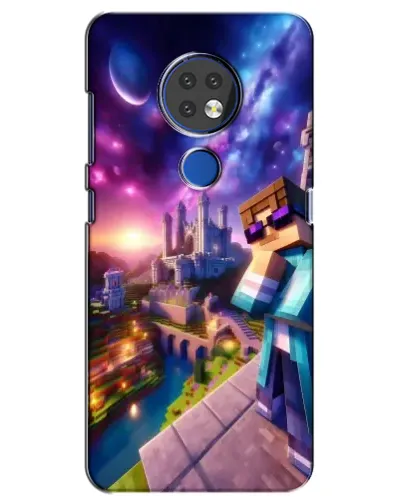 Чехол для Nokia 7.2 с картинкой «Стив и космос»