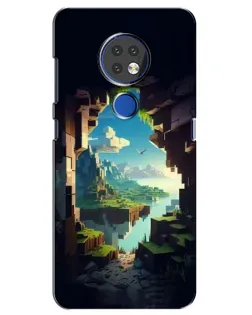 Чехол для Nokia 7.2 с картинкой «Вид из пещеры»