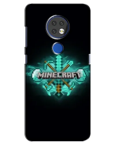 Чехол для Nokia 7.2 с картинкой «Minecraft Diamond лого»