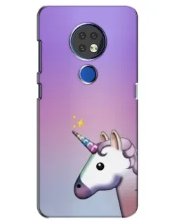Чехол для Nokia 7.2 с картинкой «Единорог градиент»