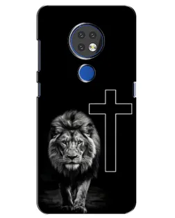 Чохол для Nokia 7.2 з картинкою «Лев та Хрест»