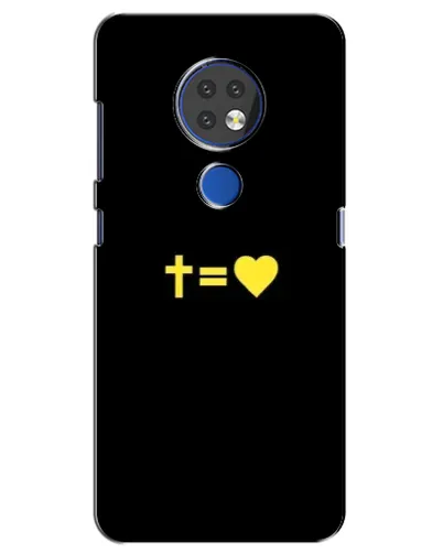 Чохол для Nokia 7.2 з картинкою «Серце та Хрест» Чохол для Nokia 7.2 з картинкою «Серце та Хрест»