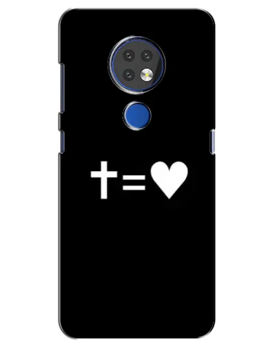 Чохол для Nokia 7.2 з картинкою «Хрест та Серце» Чохол для Nokia 7.2 з картинкою «Хрест та Серце»