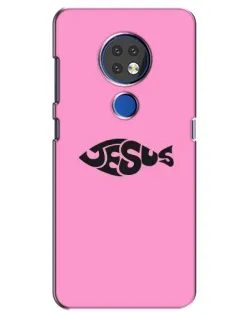Чохол для Nokia 7.2 з картинкою «Рожевий символ Jesus»