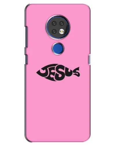 Чохол для Nokia 7.2 з картинкою «Рожевий символ Jesus» Чохол для Nokia 7.2 з картинкою «Рожевий символ Jesus»