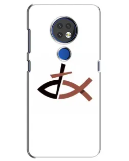 Чохол для Nokia 7.2 з картинкою «Риба та хрест»